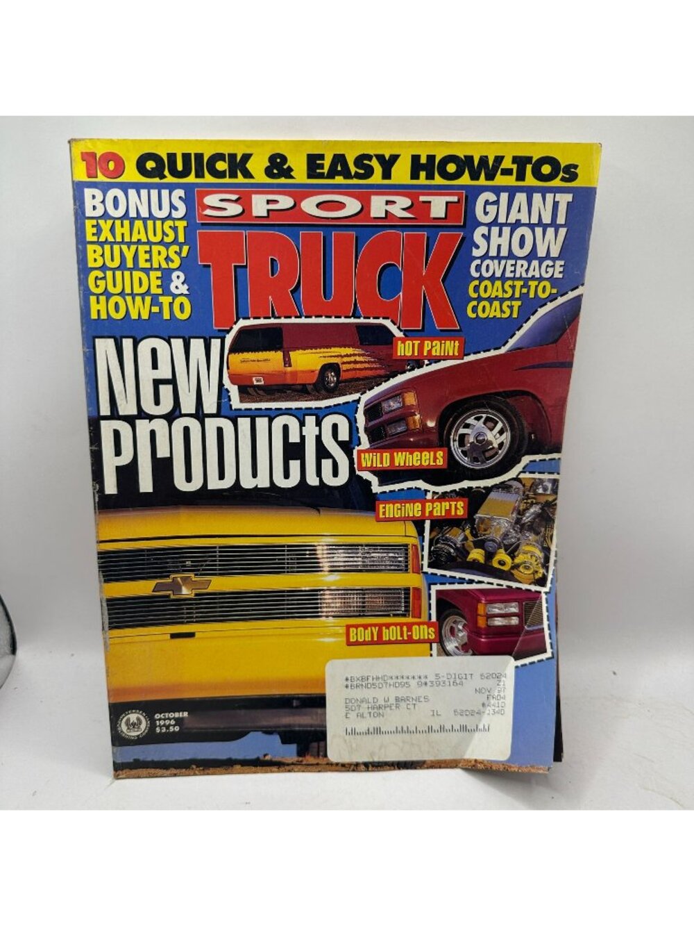 Sport Truck Magazine October 1996 Paperback Automotive Enthusiast Content Pre-Ow